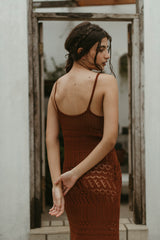 Isabella Dress in Brick