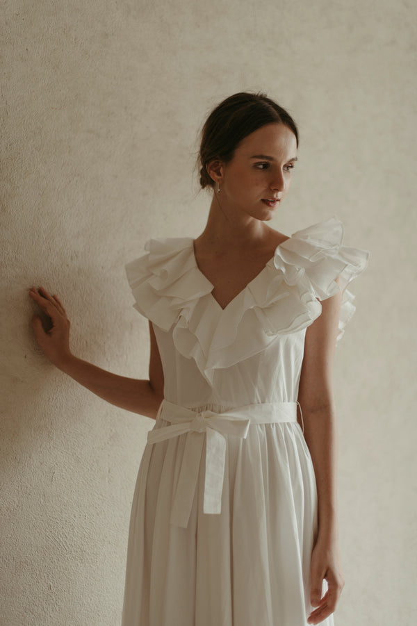 Hazel Dress in White