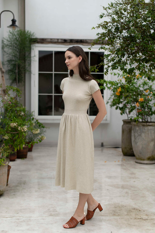 Aurora Dress in Khaki