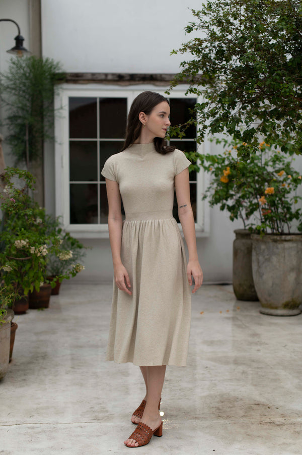Aurora Dress in Khaki