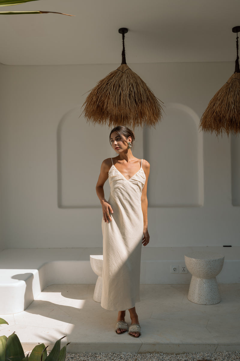 Etta Dress in Sand