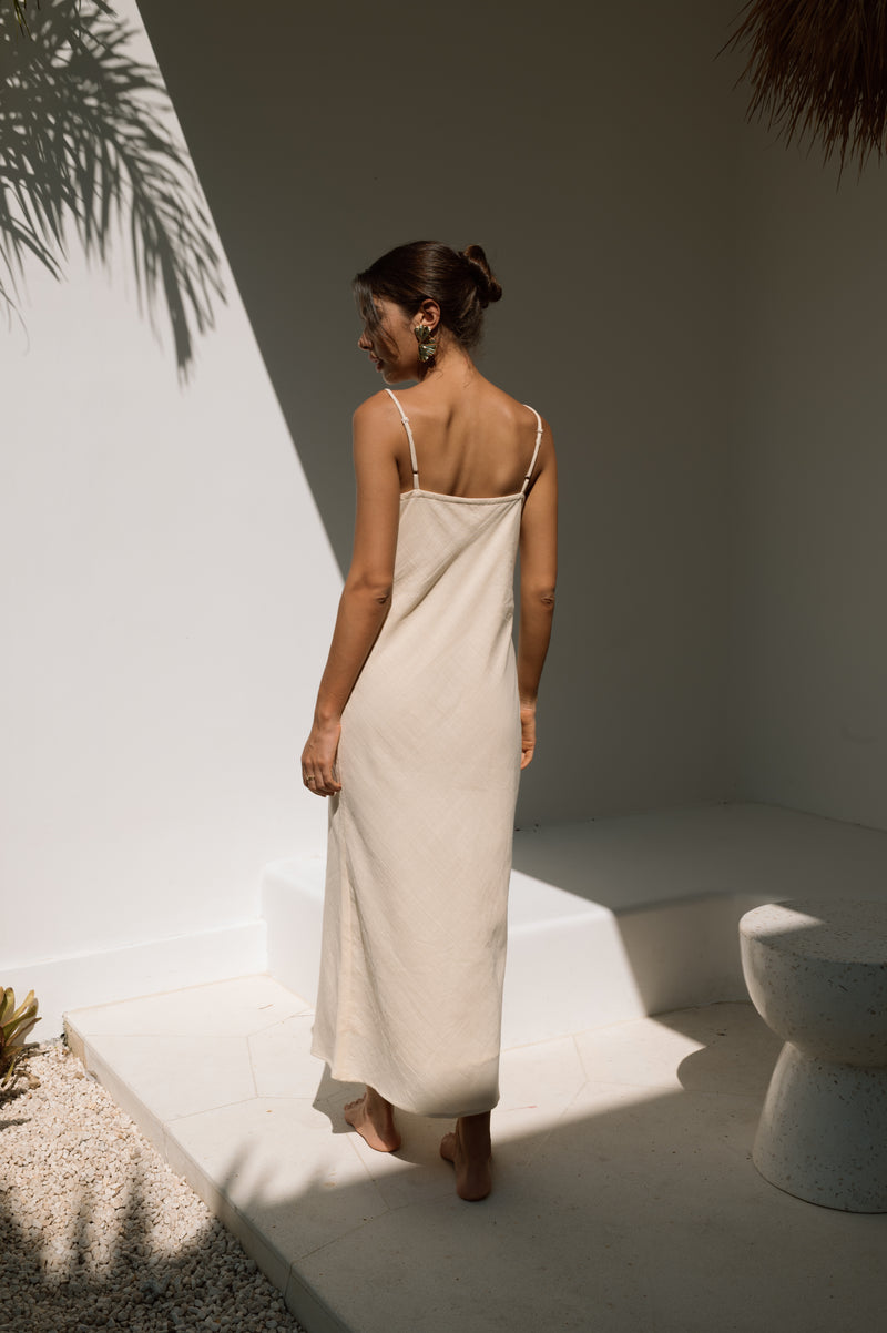 Etta Dress in Sand