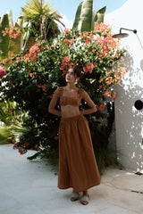 Nonna Skirt in Brick