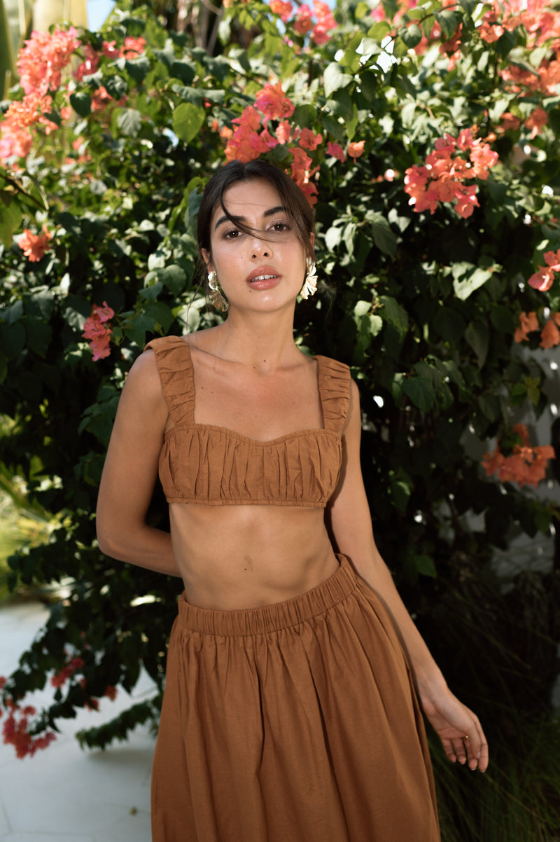 Nonna Skirt in Brick
