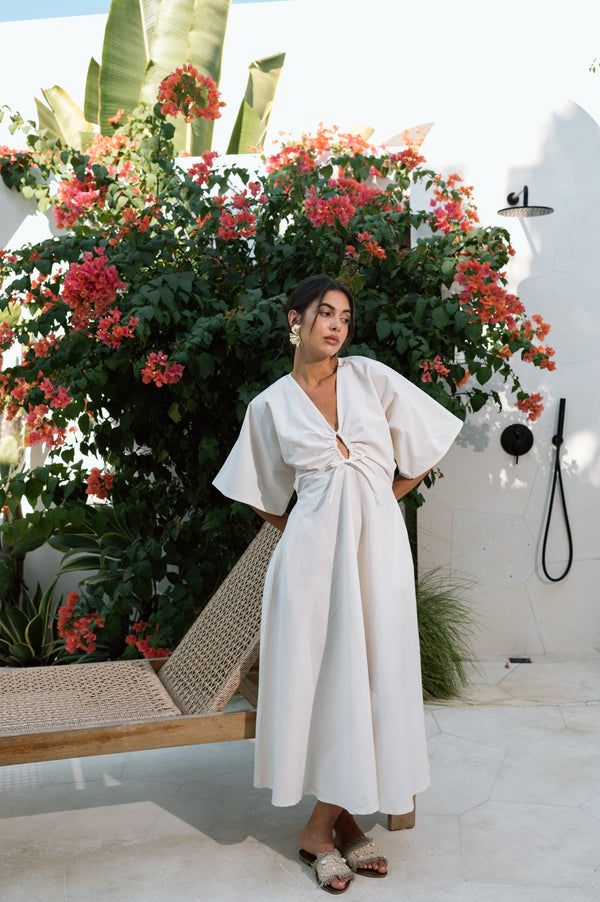 Catina Dress in Off White