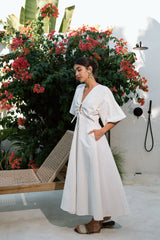 Catina Dress in Off White