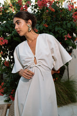 Catina Dress in Off White