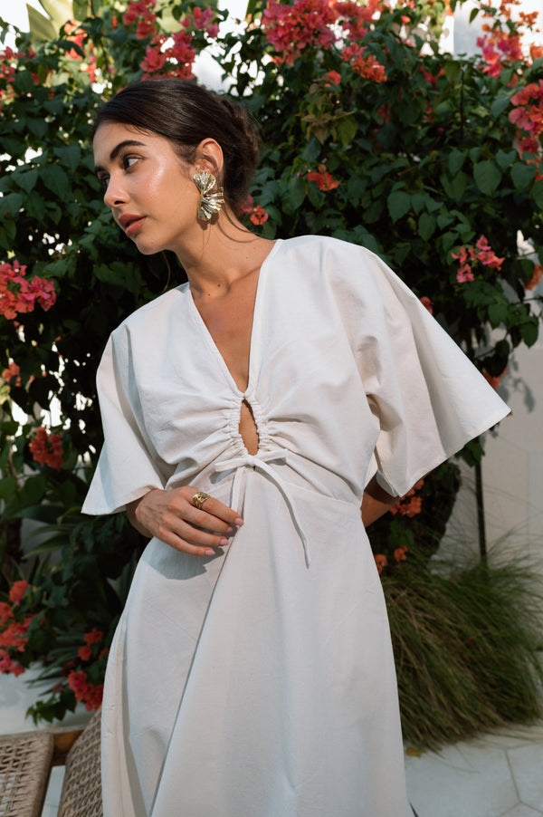 Catina Dress in Off White