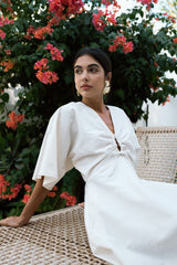 Catina Dress in Off White