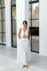 Florance Dress in Off White
