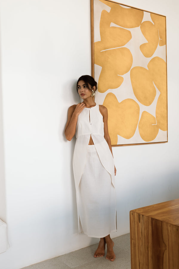Tama Dress in Off White