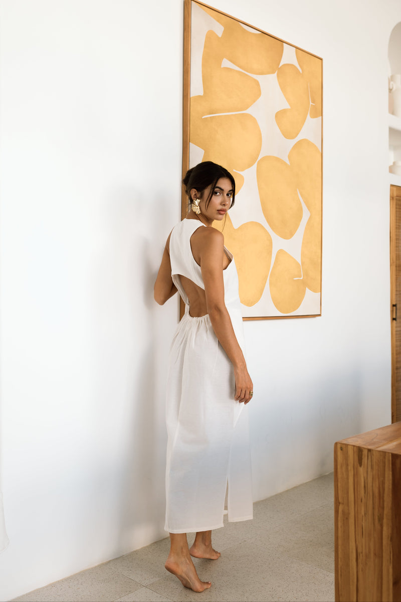 Tama Dress in Off White