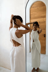 Tama Dress in Off White