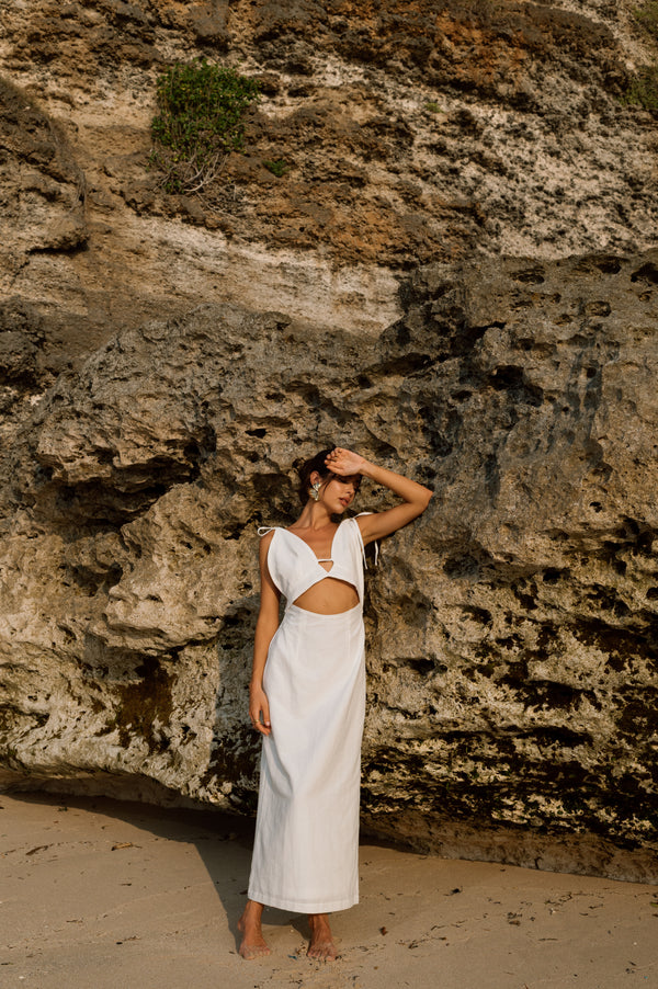 Rory Dress in Off White