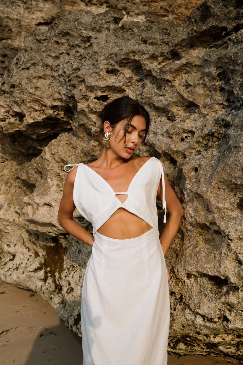 Rory Dress in Off White