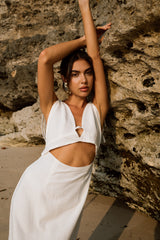 Rory Dress in Off White