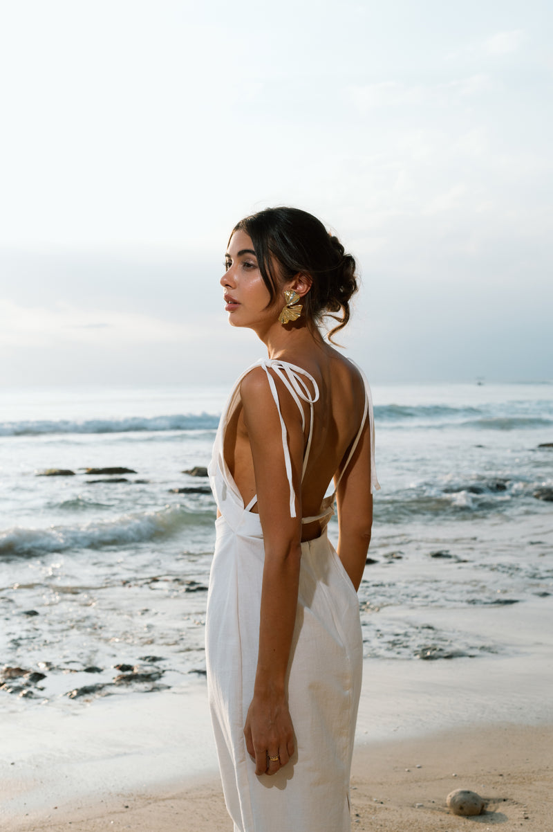 Rory Dress in Off White