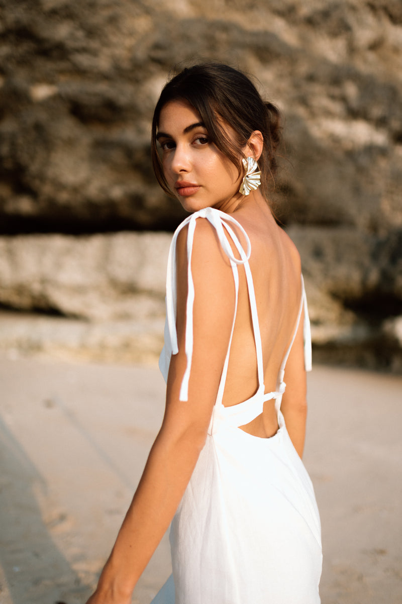 Rory Dress in Off White