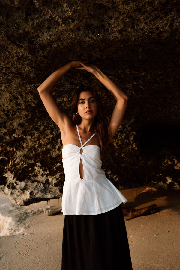 Troy Top in Off White