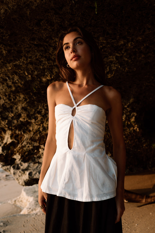 Troy Top in Off White