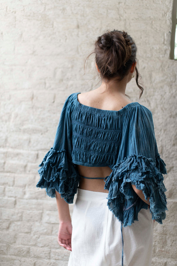 Ella Top in Denim