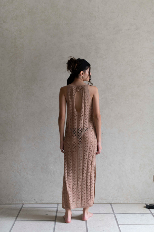 Grace Dress in Light Brown