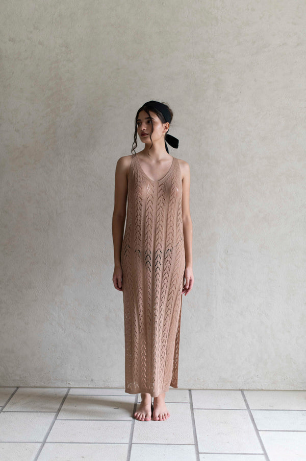 Grace Dress in Light Brown