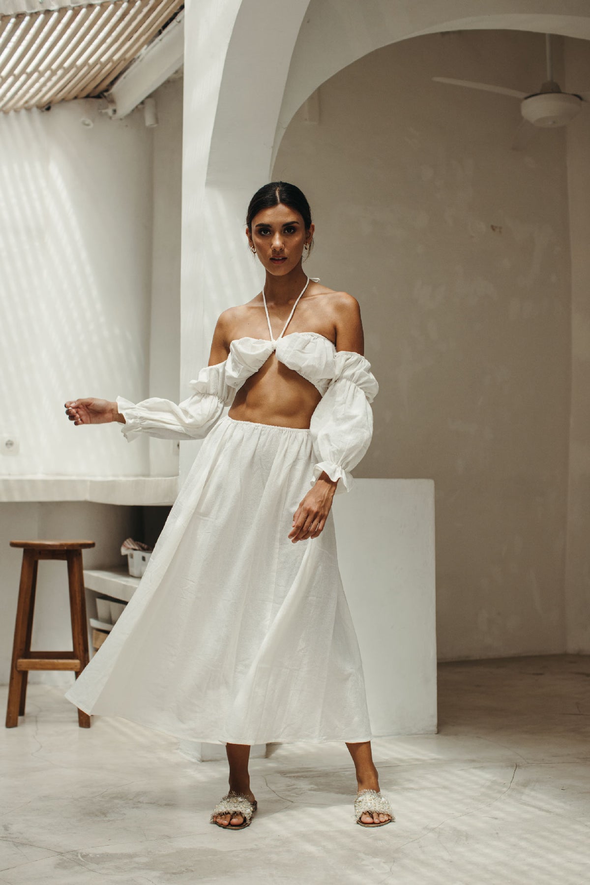 Dalila Top | Long Sleeve Top Off Shoulder | Trendy Woman's Off